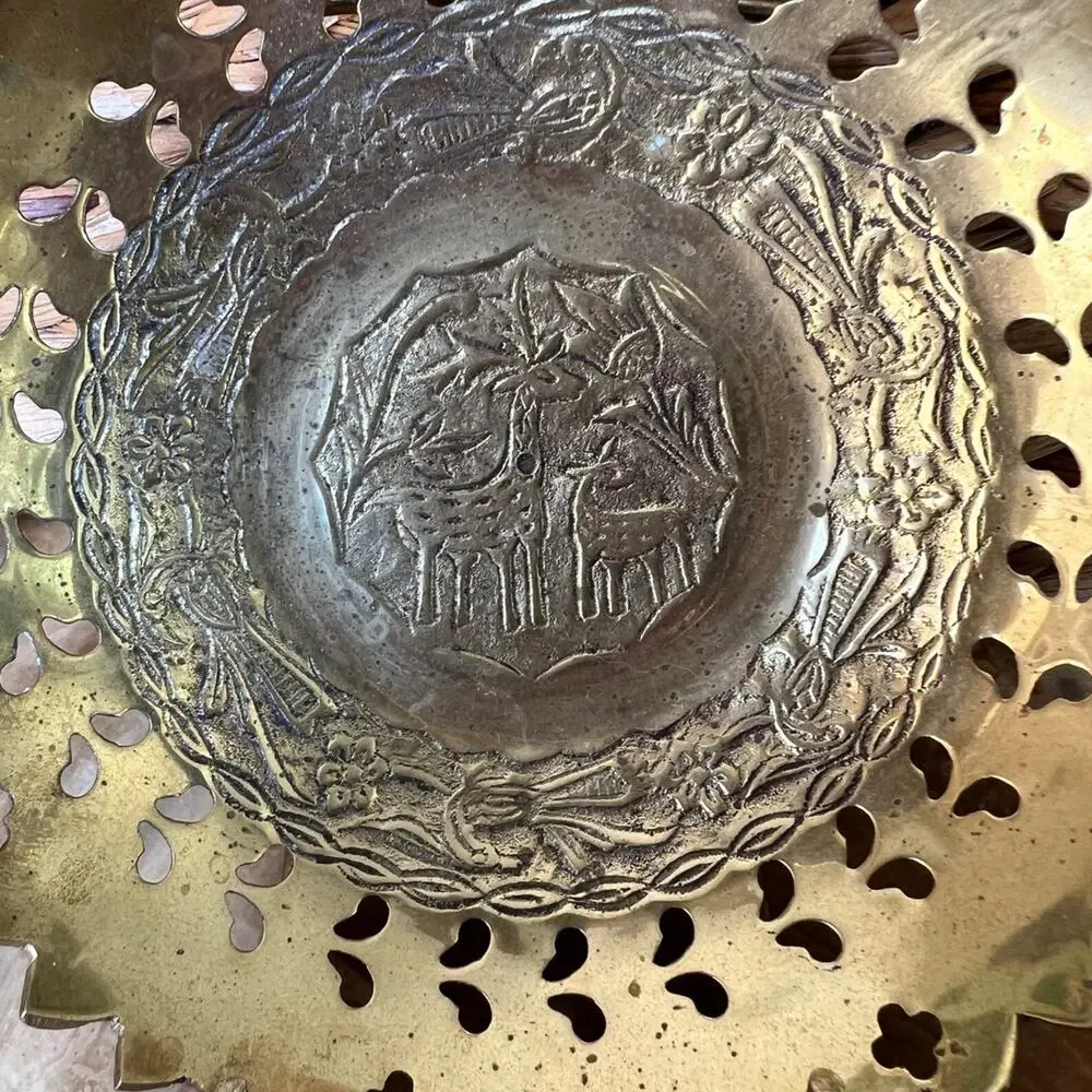 Brass Handled Basket: Made in India